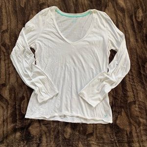 White Long Sleeve American Eagle Shirt